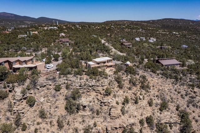 aerial view featuring a mountain view