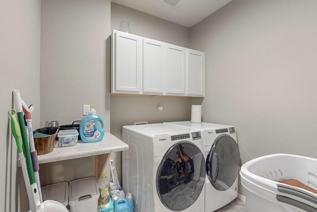4017 Windy Rd NE, Rio Rancho, NM 87144 - clothes washing area with cabinet space and washer and clothes dryer