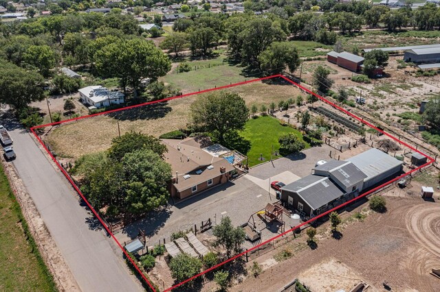 38 Elias Rd, Los Lunas, NM 87031 - aerial view of property's location with property boundaries highlighted
