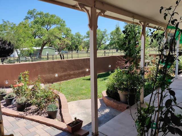 7 Wildwood Ln, Peralta, NM 87042 - view of patio / terrace featuring a fenced backyard