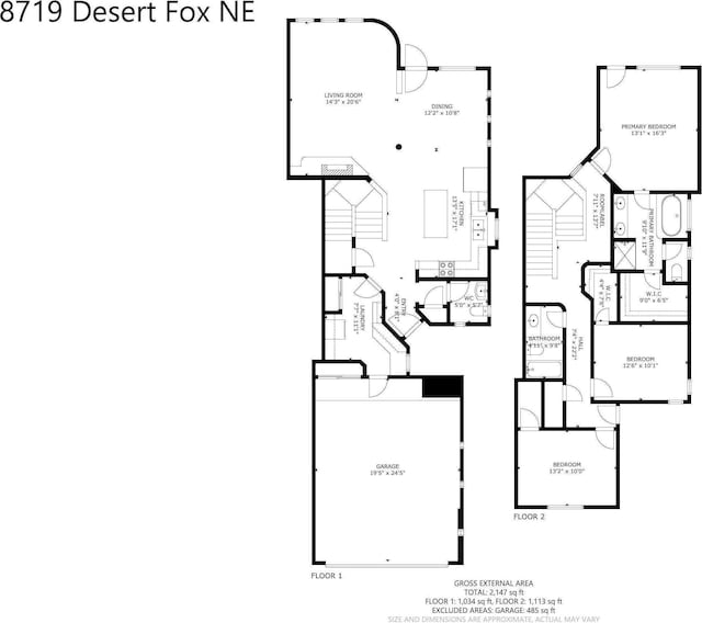 8719 Desert Fox Way NE, Albuquerque, NM 87122 - plan