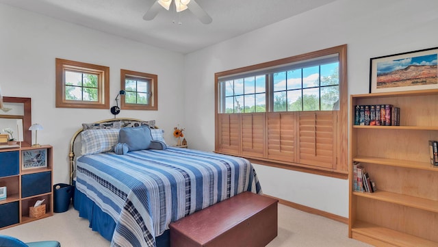 535 Cacahuate SW, Albuquerque, NM 87105 - carpeted bedroom with ceiling fan