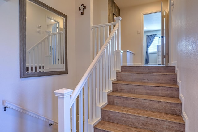 view of stairway