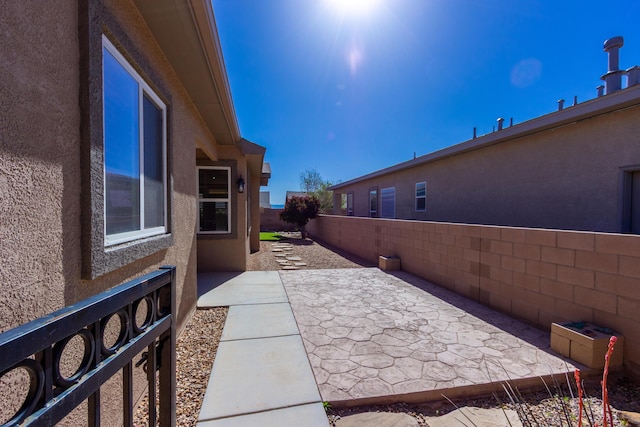 view of patio / terrace with a fenced backyard