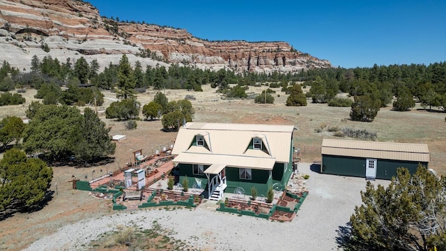 10 Cliffside Dr, Ramah, NM 87321 - drone / aerial view featuring a mountain view