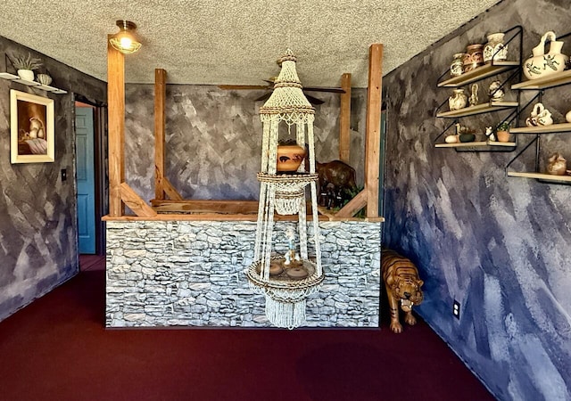 10 Cliffside Dr, Ramah, NM 87321 - interior space featuring a textured ceiling