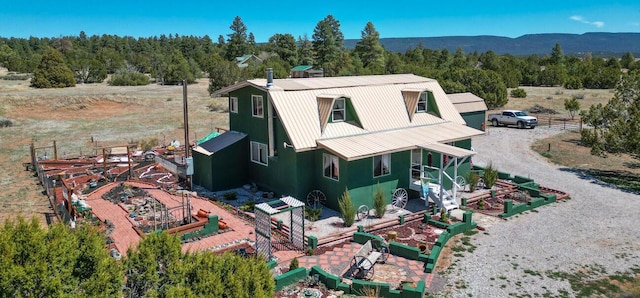 10 Cliffside Dr, Ramah, NM 87321 - drone / aerial view with a wooded view