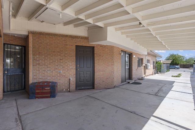 view of patio / terrace featuring cooling unit