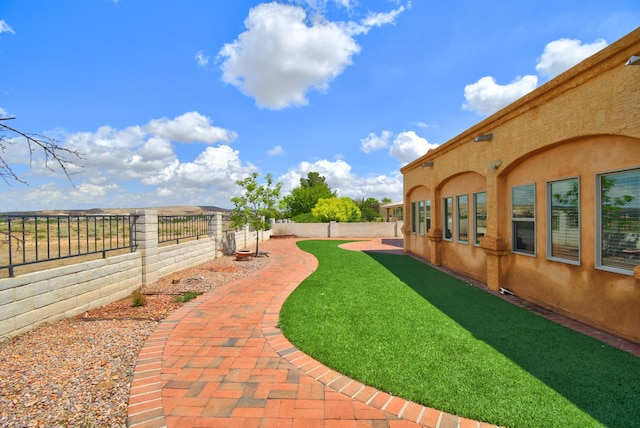 3728 Spyglass Loop SE, Rio Rancho, NM 87124 - view of yard with a fenced backyard