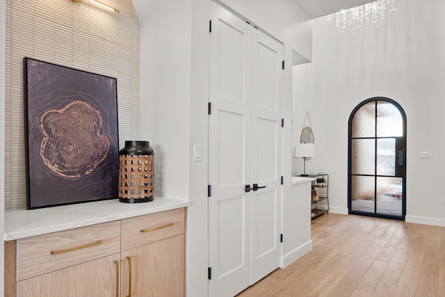 1232 21st Ave SE, Rio Rancho, NM 87124 - hallway featuring light wood-style floors and baseboards