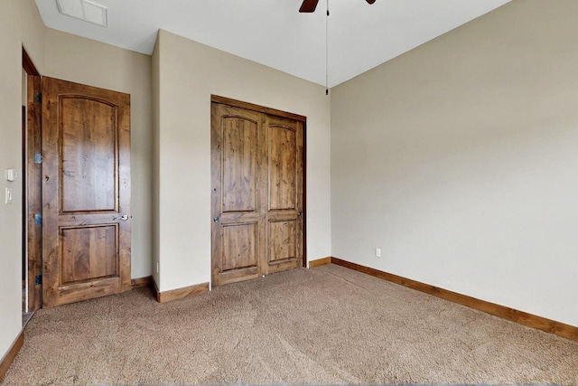 2413 Desert View Rd NE, Rio Rancho, NM 87144 - unfurnished bedroom with carpet floors, baseboards, and ceiling fan
