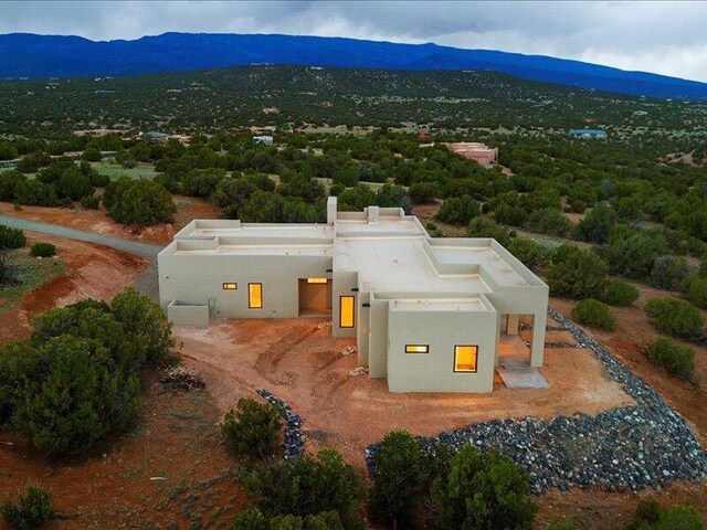 19 Anasazi Trl, Sandia Park, NM 87047 - drone / aerial view with a mountain view