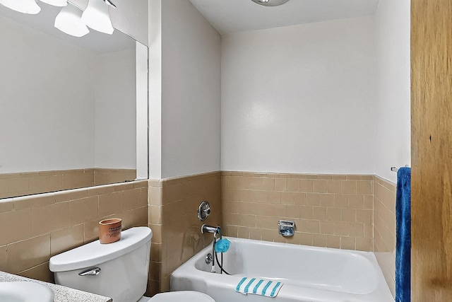 1513 Muriel St NE, Albuquerque, NM 87112 - full bath with a bath, tile walls, and wainscoting