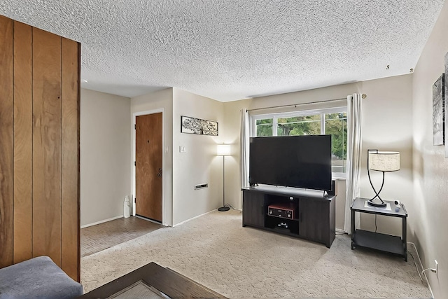 1513 Muriel St NE, Albuquerque, NM 87112 - living room featuring a textured ceiling