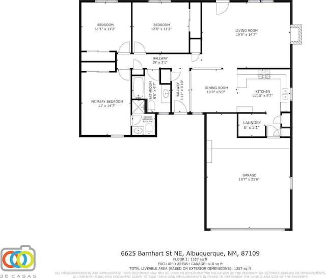 6625 Barnhart St NE, Albuquerque, NM 87109 - view of layout