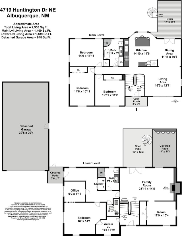 4719 Huntington Dr NE, Albuquerque, NM 87111 - view of property floor plan