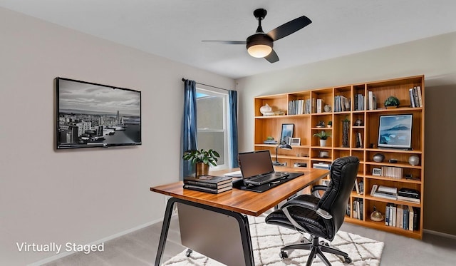 11119 Sidney Ave NE, Albuquerque, NM 87111 - carpeted office featuring baseboards and ceiling fan