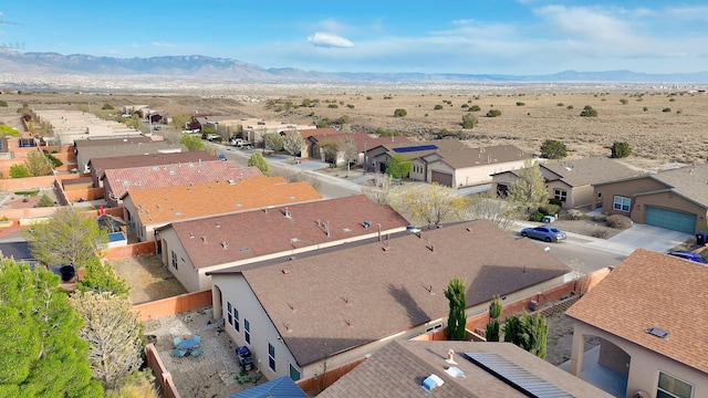 5679 Cold Creek Ave NW, Albuquerque, NM 87114 - birds eye view of property with a mountain view and a residential view