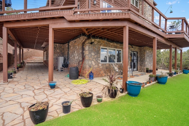 view of patio / terrace featuring a deck