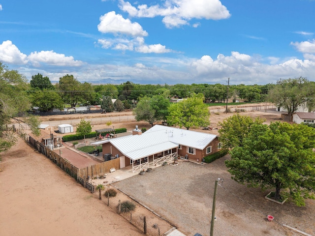 view from above of property