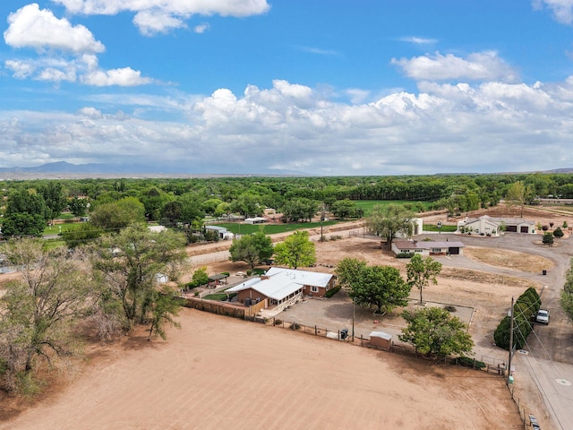 aerial view of sparsely populated area