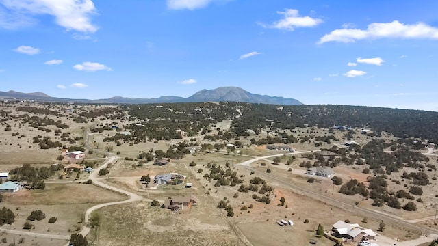 19 Sage Ct, Edgewood, NM 87015 - bird's eye view of a mountain backdrop and a desert landscape