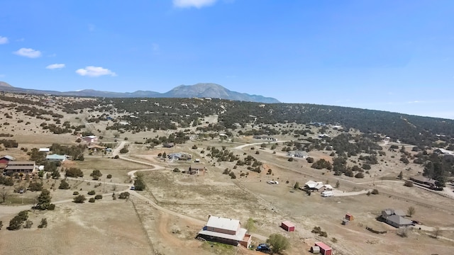 19 Sage Ct, Edgewood, NM 87015 - overview of rural landscape featuring a desert landscape and a mountain backdrop