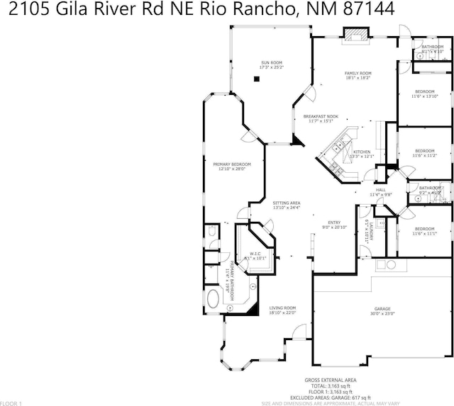2105 Gila River Rd NE, Rio Rancho, NM 87144 - room layout