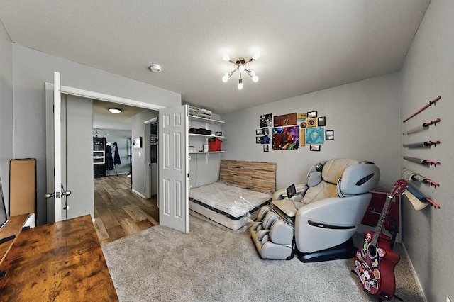 7720 Red Finch Ct NW, Albuquerque, NM 87114 - living area featuring wood finished floors, baseboards, and carpet flooring