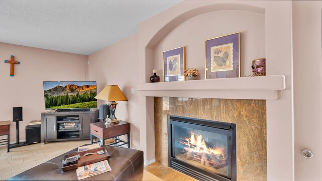 4212 Caprock Rd NW, Albuquerque, NM 87114 - living room featuring a fireplace