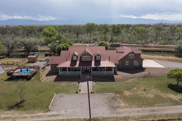 view from above of property