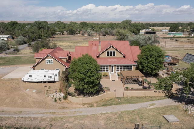 view from above of property