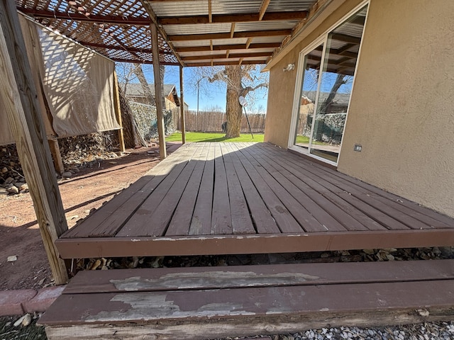 1816 Isleta Blvd SW, Albuquerque, NM 87105 - view of wooden terrace