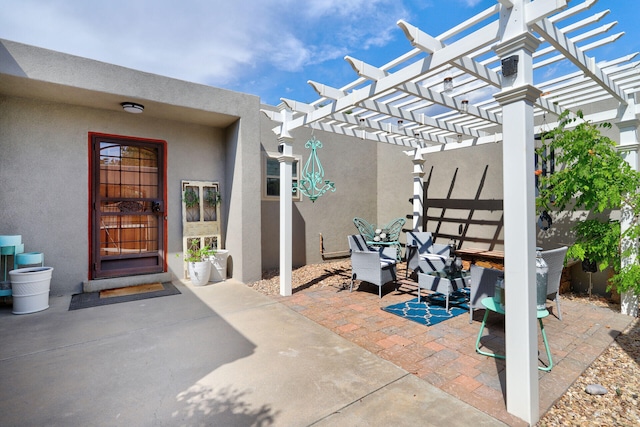 6400 Torreon Dr NE, Albuquerque, NM 87109 - view of patio with a pergola