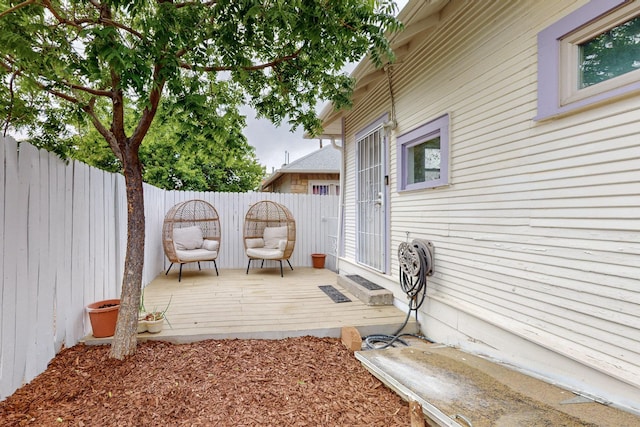608 Coal Ave SE, Albuquerque, NM 87102 - view of patio / terrace featuring a deck