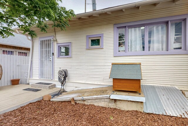 608 Coal Ave SE, Albuquerque, NM 87102 - rear view of house featuring a deck