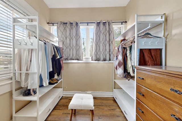 608 Coal Ave SE, Albuquerque, NM 87102 - spacious closet featuring wood finished floors