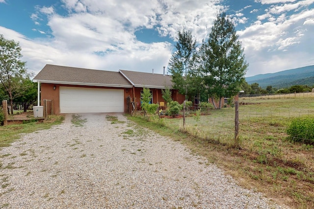 5 Francisco Rd, Cedar Crest, NM 87008 - ranch-style house featuring driveway, an attached garage, and stucco siding