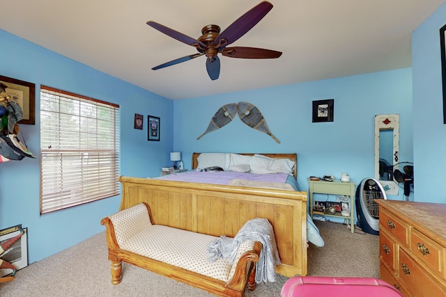 5 Francisco Rd, Cedar Crest, NM 87008 - bedroom featuring carpet floors and ceiling fan