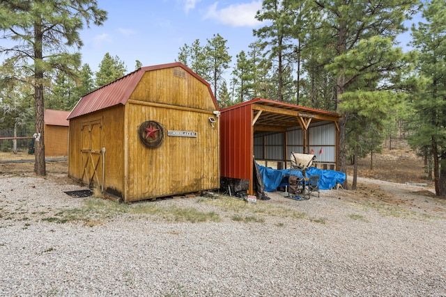 160 Black Bear Rd, Ramah, NM 87321 - view of pole building featuring a detached carport