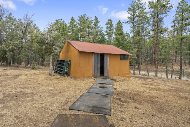 160 Black Bear Rd, Ramah, NM 87321 - view of outbuilding with a view of trees