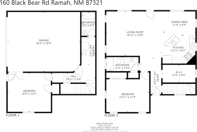 160 Black Bear Rd, Ramah, NM 87321 - view of home floor plan