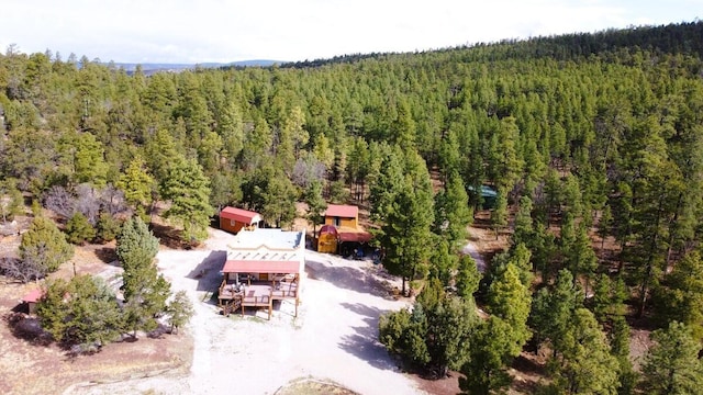 160 Black Bear Rd, Ramah, NM 87321 - view from above of property featuring a heavily wooded area