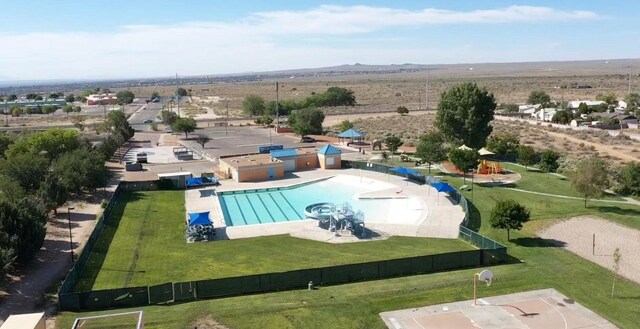 404 Pecos Loop SE, Rio Rancho, NM 87124 - view of pool with a mountain view