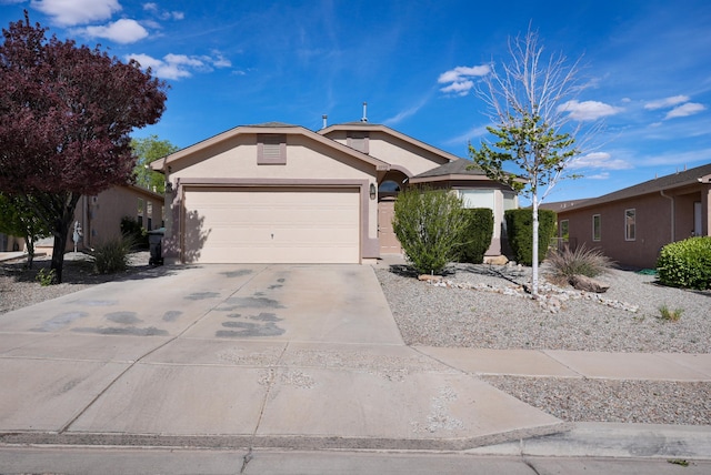 3772 Havasu Falls St NE, Rio Rancho, NM 87144 - single story home featuring stucco siding, concrete driveway, and an attached garage