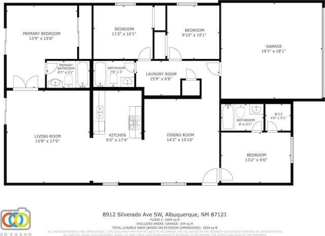 8912 Silverado Ave SW, Albuquerque, NM 87121 - home floor plan