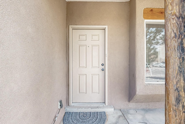 2512 Sarita Ave NW, Albuquerque, NM 87104 - property entrance with stucco siding