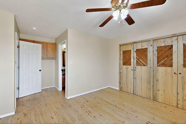 5721 Miller Rd NE, Rio Rancho, NM 87144 - spare room featuring light wood-style flooring, baseboards, and a ceiling fan