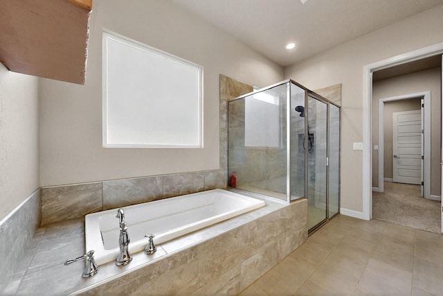 3406 Falkirk Rd NE, Rio Rancho, NM 87144 - bathroom with a garden tub and a shower stall