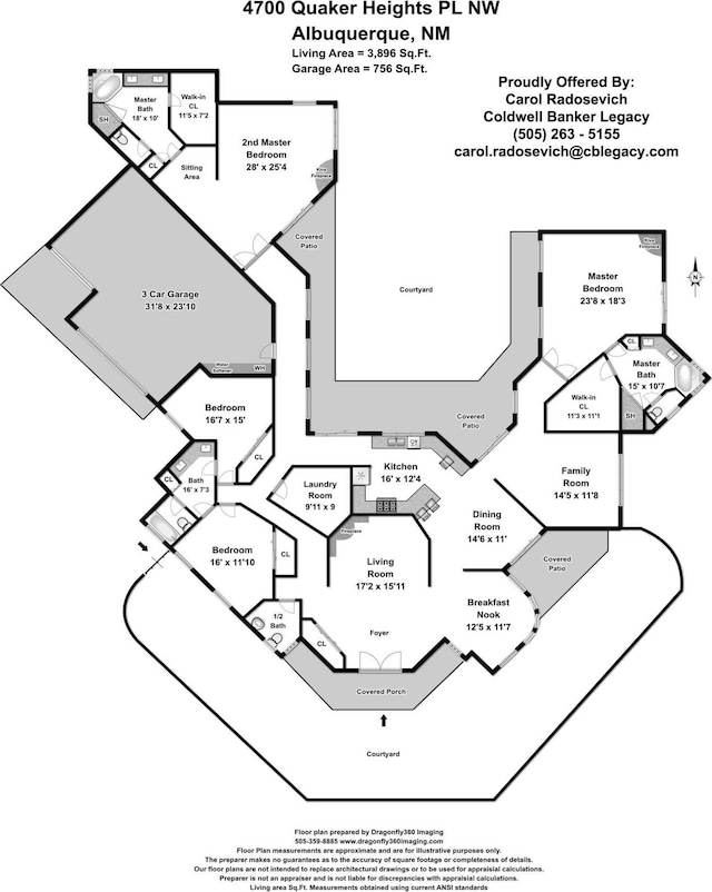 4700 Quaker Heights Pl NW, Albuquerque, NM 87120 - property floor plan